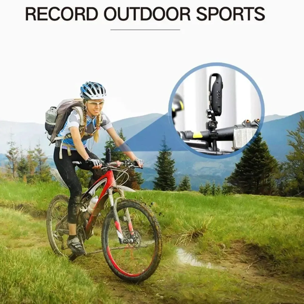 1080p Full HD Body Camera with Wearable Back Clip, Voice Recording, for Outdoors, Home Security or Office