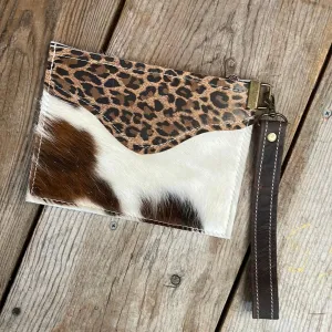 112 Make-up bag - Tricolor w/ Leopard Leather