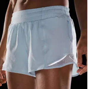 (2301/2302) NWT Hotty Hot Low-Rise Lined Short 4&quot; - POWDER BLUE size 6/8