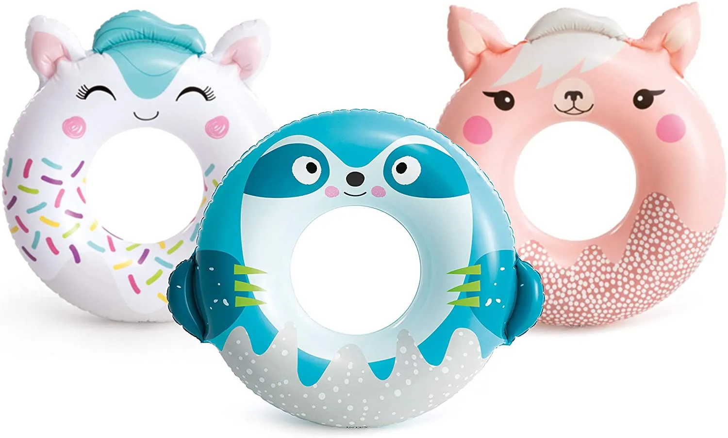[3-Pack] INTEX Cute Animal Tubes (84cm) - White Kitten