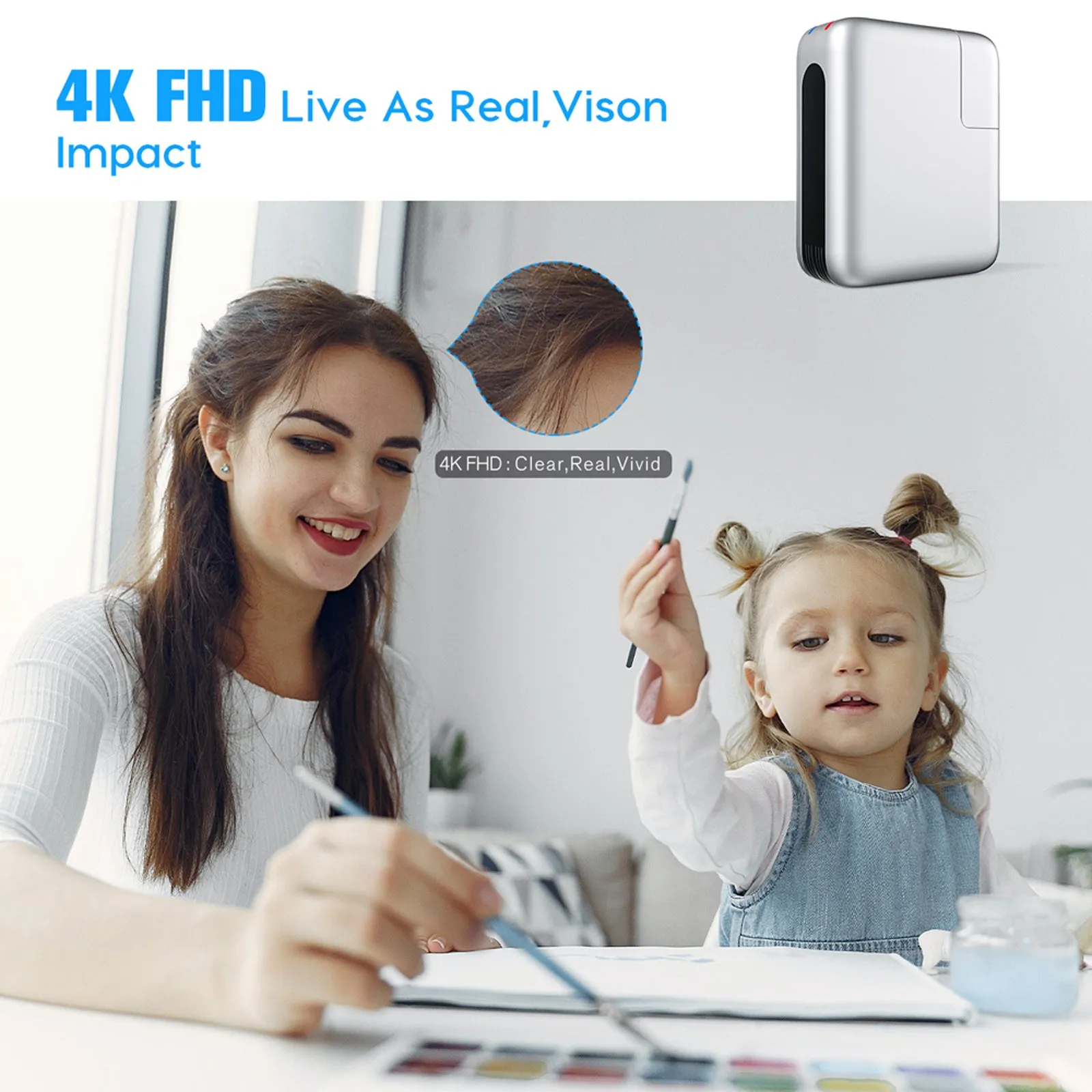 4K UHD Camera in USB Phone Charger Wireless Wi-Fi Night Vision 128GB Video Recorder