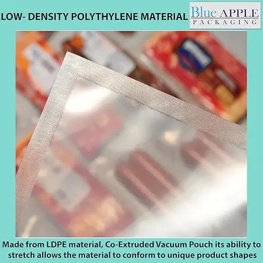 6X15 inches Vacuum Seal Bags for Food Packaging 3 Mil Co-Extruded