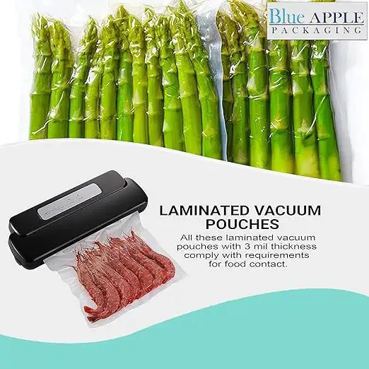 6X15 inches Vacuum Seal Bags for Food Packaging 3 Mil Co-Extruded