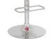 ACME Rania Adjustable Stool (1Pc) in Red & Chrome YF