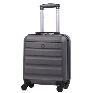Aerolite (45x36x20cm) Easyjet Maximum Size Hard Shell Carry On Hand Cabin Luggage Underseat Flight Bag Suitcase 45x36x20 with 4 Wheels