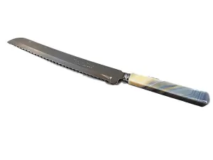 Agate Bread Knife with Natural Stone Trim