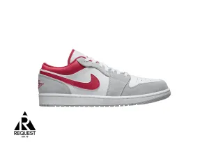 Air Jordan 1 Low Retro “Light Smoke Grey Gym Red”