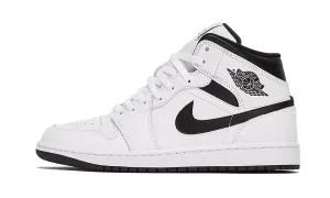 Air Jordan 1 Mid White Black