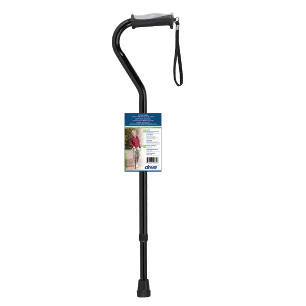 Aluminum Offset Cane with Gel Grip, Adjustable Height