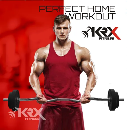 ALYV 20 kg PVC Combo with Unfilled Punching Bag & PVC Dumbbells | Home Gym | (2 kg x 4 = 8 kg   3 kg x 4 = 12 kg)
