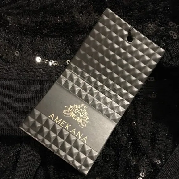 Amekana AMAZING Black Dress - XS - NWT