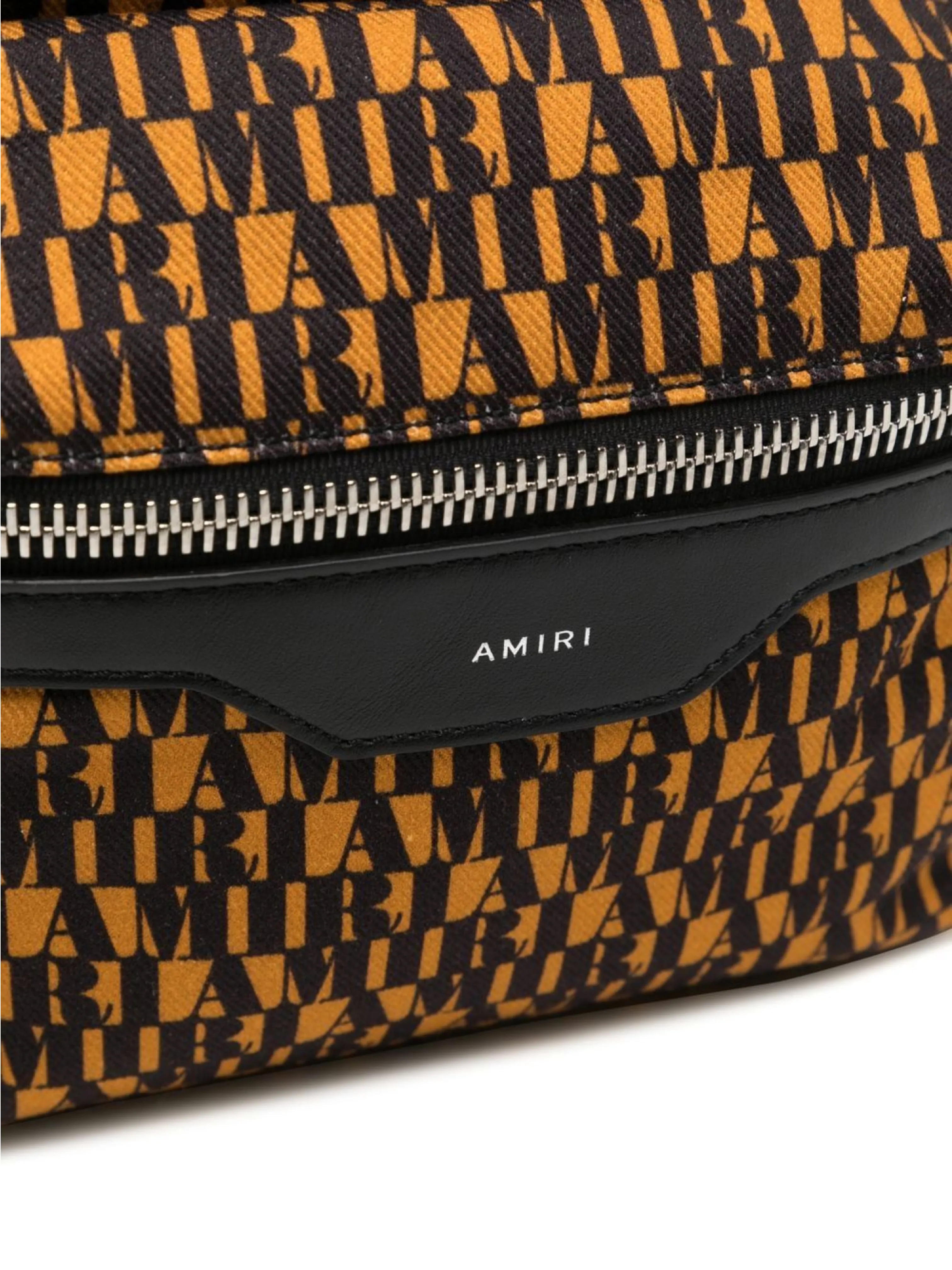 AMIRI MONOGRAM BACKPACK BROWN BLACK