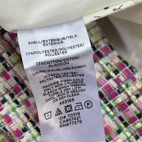 Ann Taylor women’s multicolor Confetti Tweed A-Line Pocket Skirt. Size 8