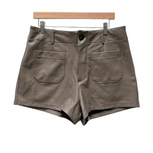 Anthropologie Colette Faux Leather Shorts 32