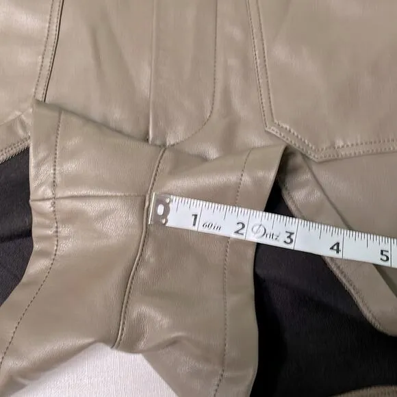 Anthropologie Colette Faux Leather Shorts 32