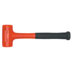 Apex Tool Group Dead Blow Hammer with Polyurethane Head, 24 oz Head, 12 in Handle, Red/Black, 82241
