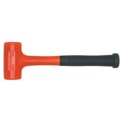 Apex Tool Group Dead Blow Hammer with Polyurethane Head, 24 oz Head, 12 in Handle, Red/Black, 82241