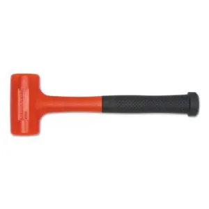 Apex Tool Group Dead Blow Hammer with Polyurethane Head, 49 oz Head, 14.5 in Handle, Red/Black, 82243
