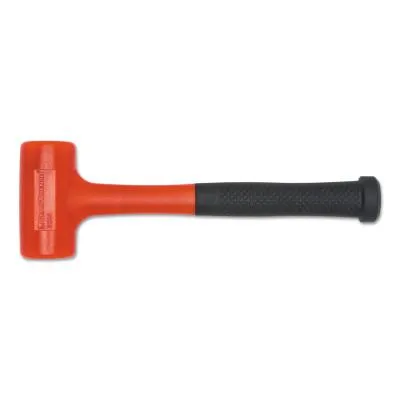Apex Tool Group Dead Blow Hammer with Polyurethane Head, 49 oz Head, 14.5 in Handle, Red/Black, 82243