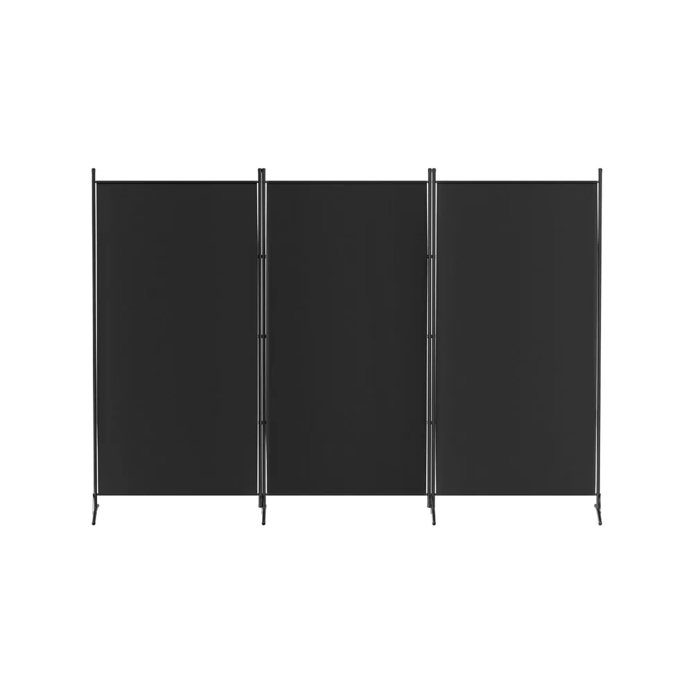 Artiss 3 Panel Room Divider Screen 260x180cm Fabric Black