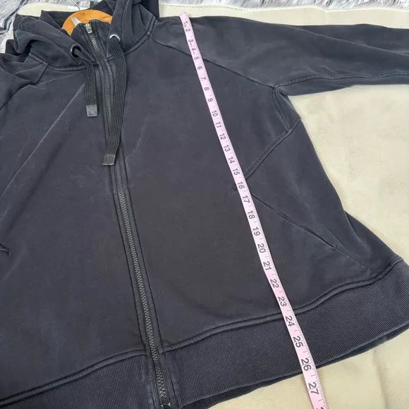 ATHLETA Women’s Plus Size 2X Black Triumph Hoodie Jacket Cotton Blend Full Zip