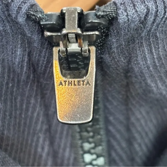 ATHLETA Women’s Plus Size 2X Black Triumph Hoodie Jacket Cotton Blend Full Zip