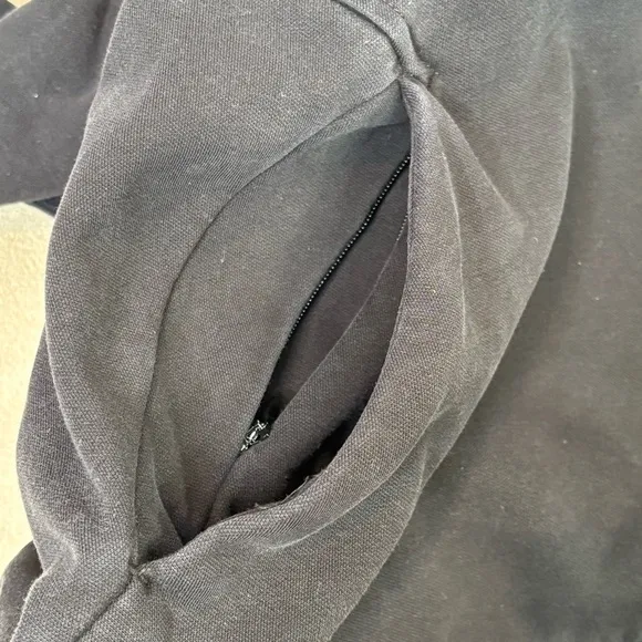 ATHLETA Women’s Plus Size 2X Black Triumph Hoodie Jacket Cotton Blend Full Zip
