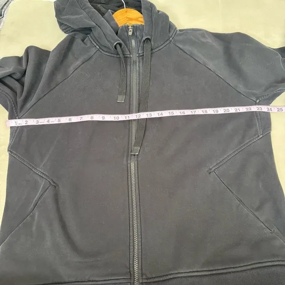 ATHLETA Women’s Plus Size 2X Black Triumph Hoodie Jacket Cotton Blend Full Zip