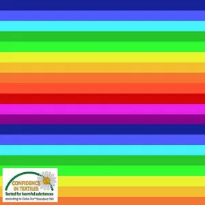 Avalana Knit Jersey- Rainbow Stripe Multi--- Stof A/S Fabrics