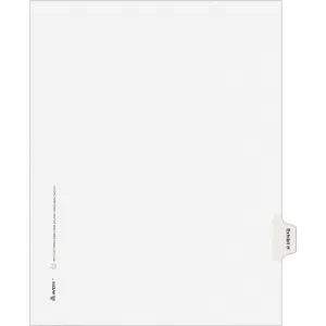 Avery® Individual Legal Dividers Allstate(R) Style, Letter Size, Side Tab EXHIBIT H (82114)