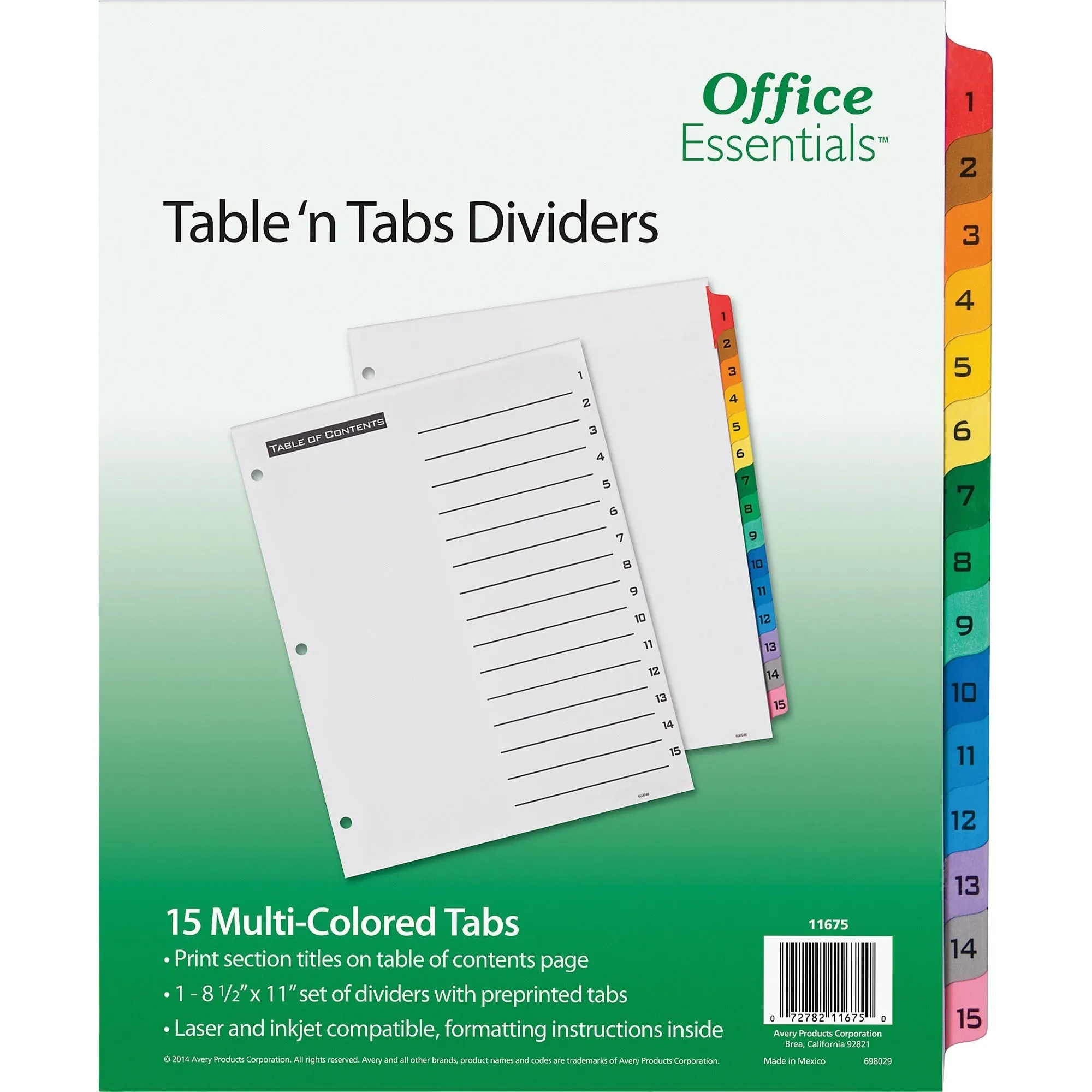 Avery® Office Essentials Table 'n Tabs Dividers