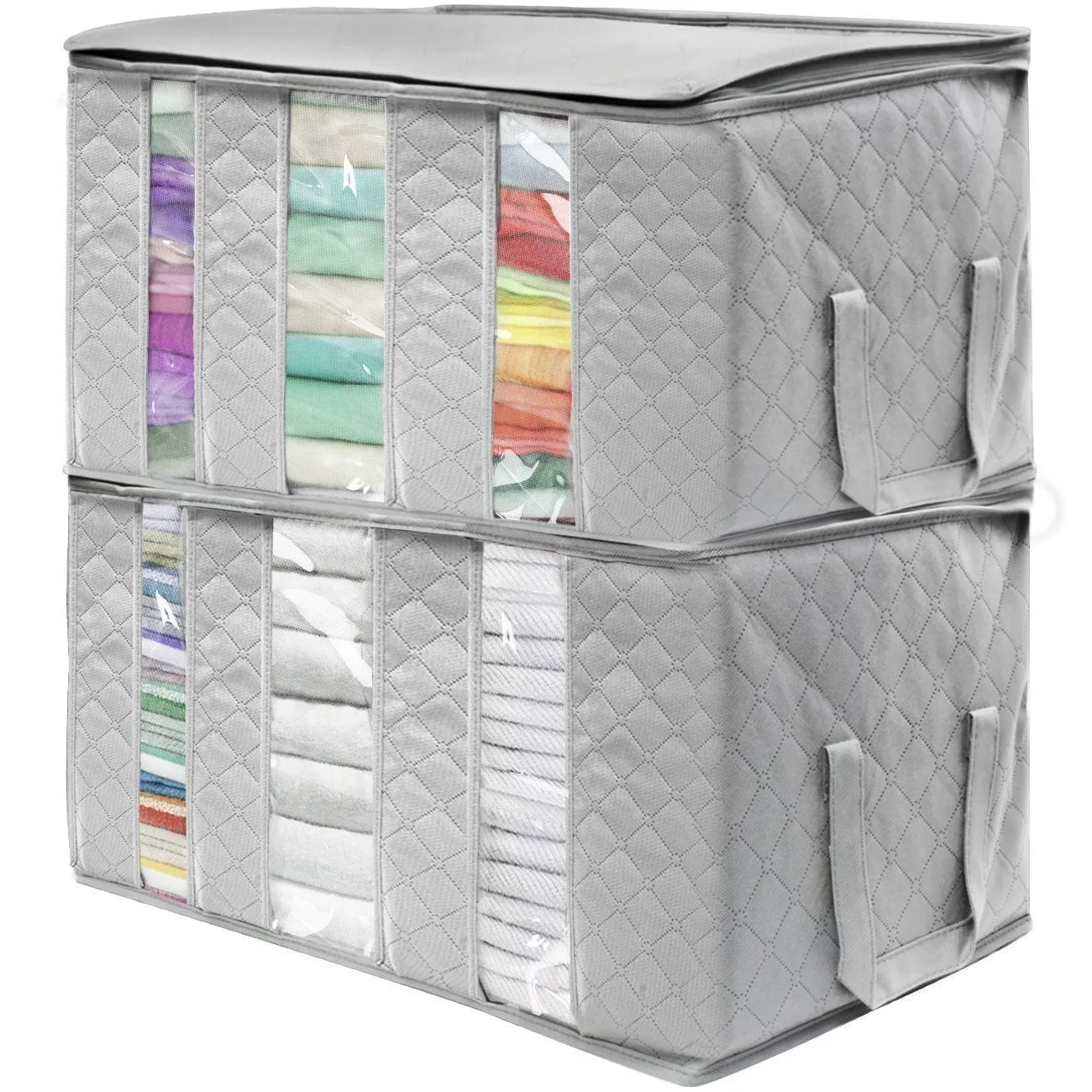 Bamboo Charcoal Storage Bag Closet Organizer Box 65L