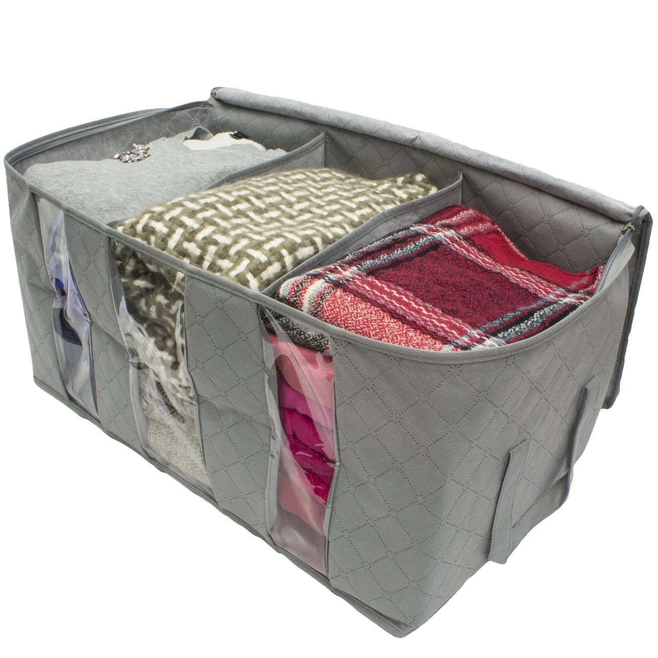 Bamboo Charcoal Storage Bag Closet Organizer Box 65L