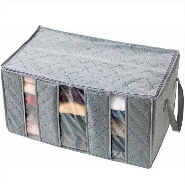 Bamboo Charcoal Storage Bag Closet Organizer Box 65L