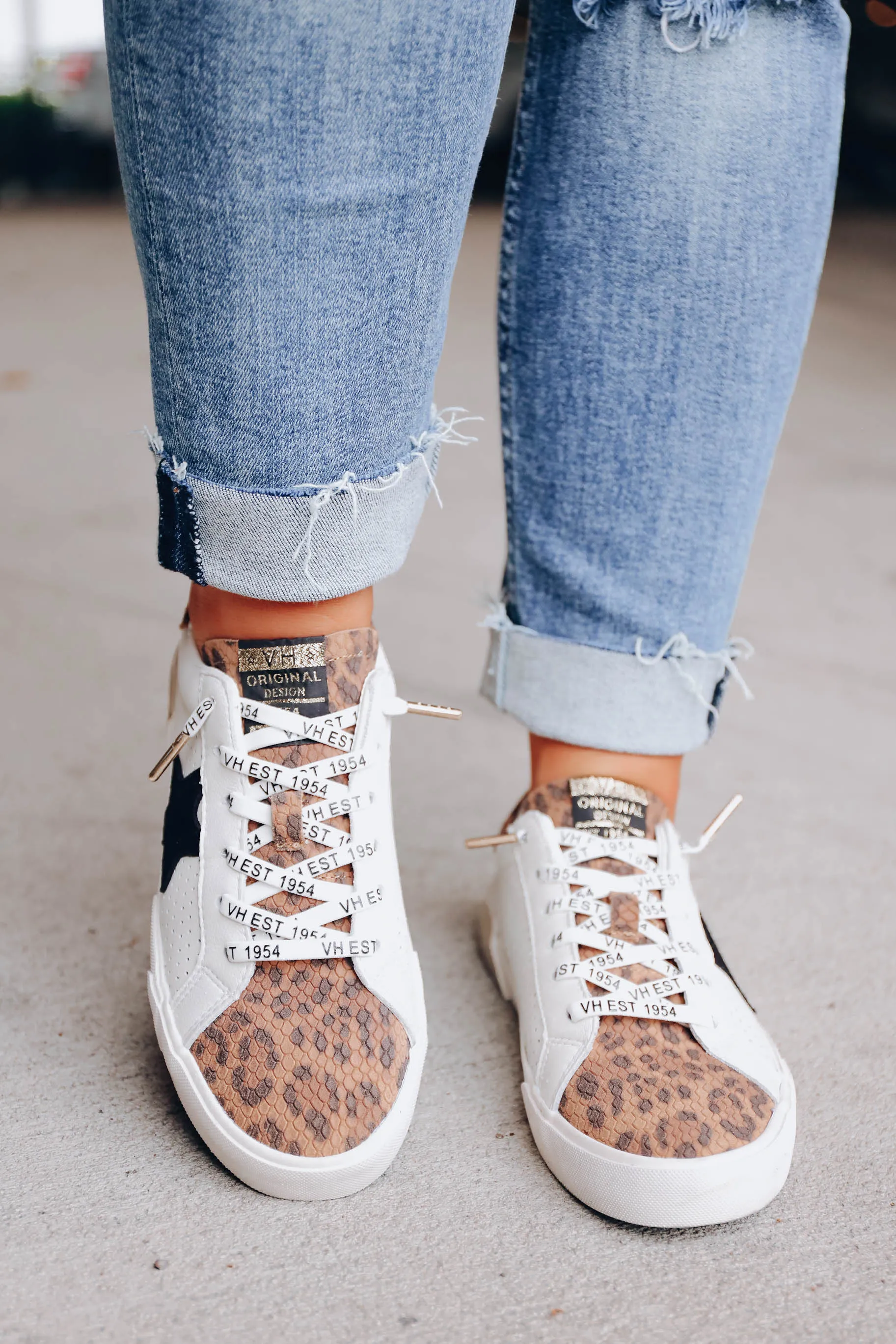 Bastille Sneaker by Vintage Havana - White/Leopard