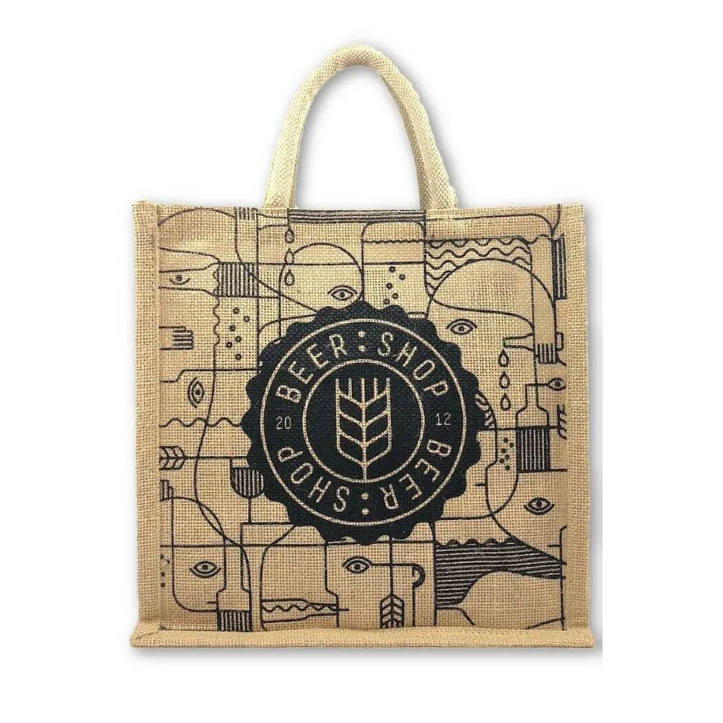 Beer Shop Jute Bag
