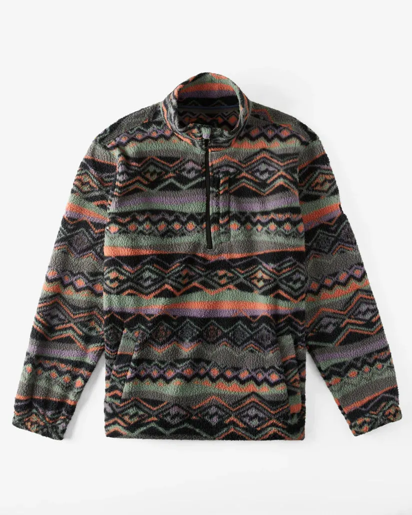 BILLABONG BOUNDARY MOCK NECK GREY VIOLET