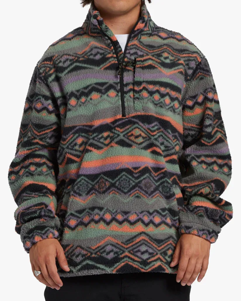 BILLABONG BOUNDARY MOCK NECK GREY VIOLET