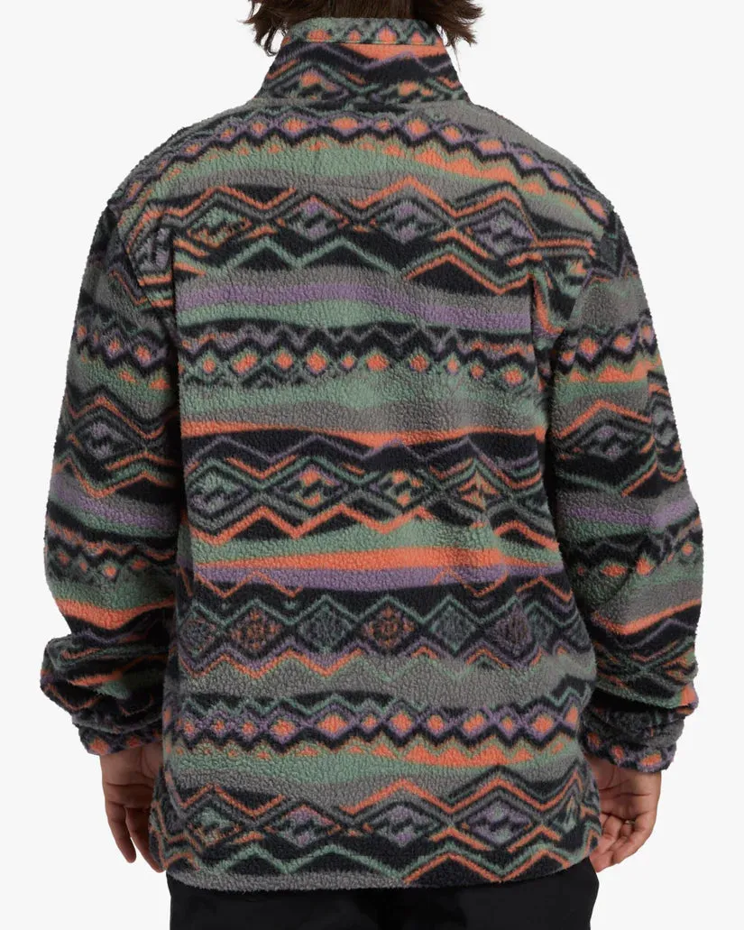 BILLABONG BOUNDARY MOCK NECK GREY VIOLET