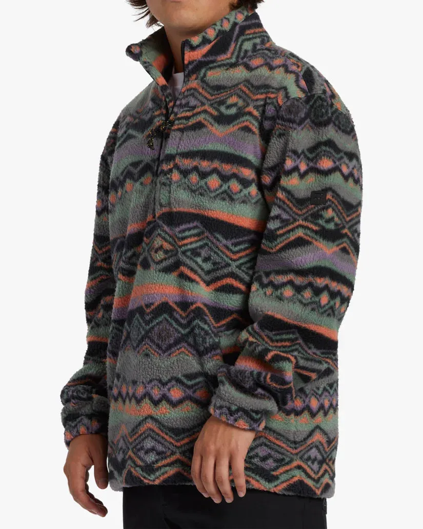 BILLABONG BOUNDARY MOCK NECK GREY VIOLET