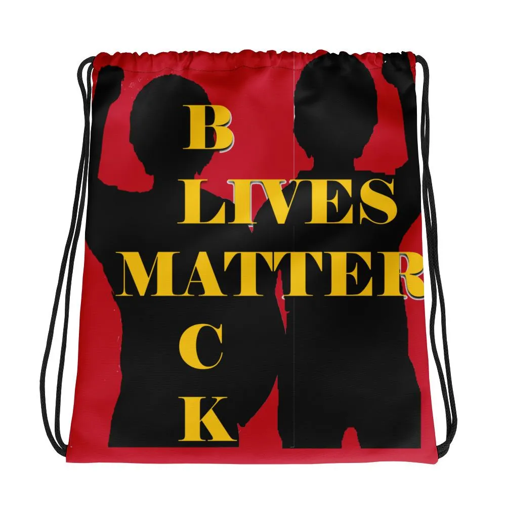 Black Lives Matter Drawstring bag