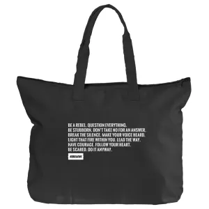 Black Tote: Be a Rebel