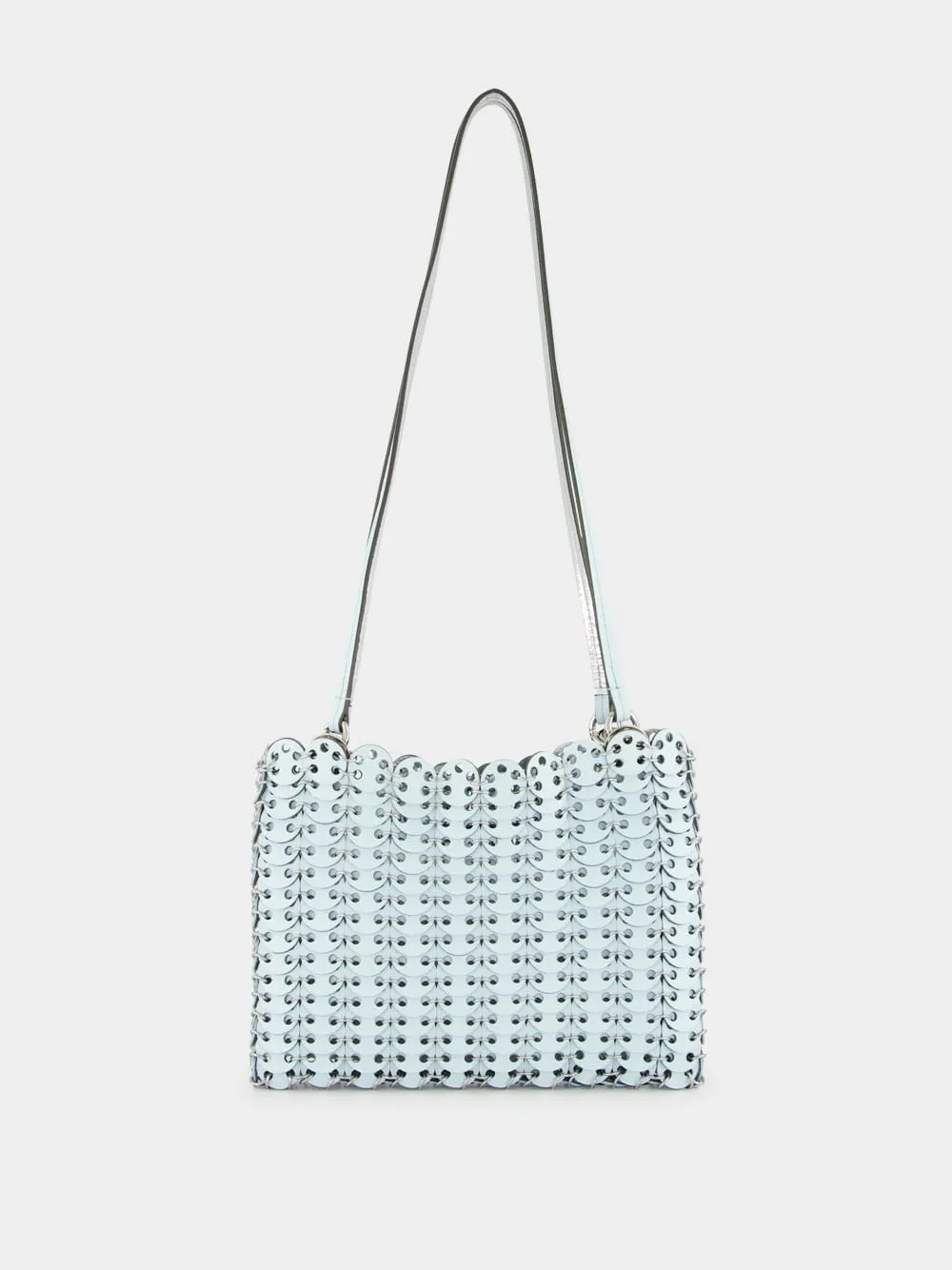 Blue and Silver 1969 Leather Flip Bag