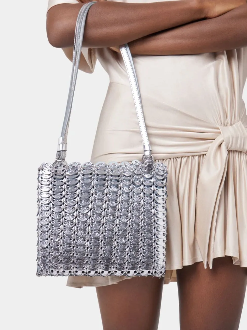 Blue and Silver 1969 Leather Flip Bag