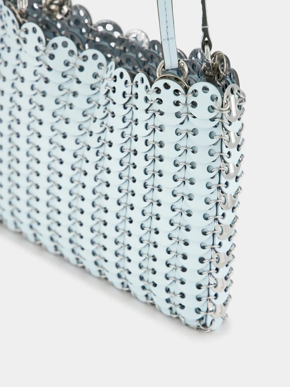 Blue and Silver 1969 Leather Flip Bag