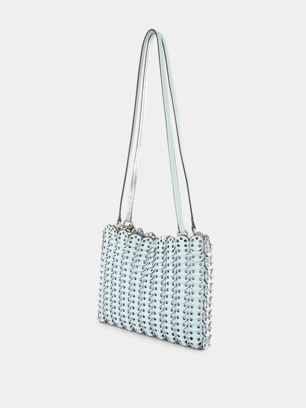 Blue and Silver 1969 Leather Flip Bag