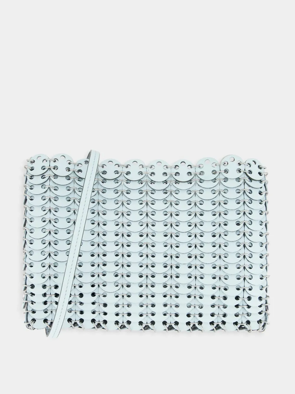 Blue and Silver 1969 Leather Flip Bag