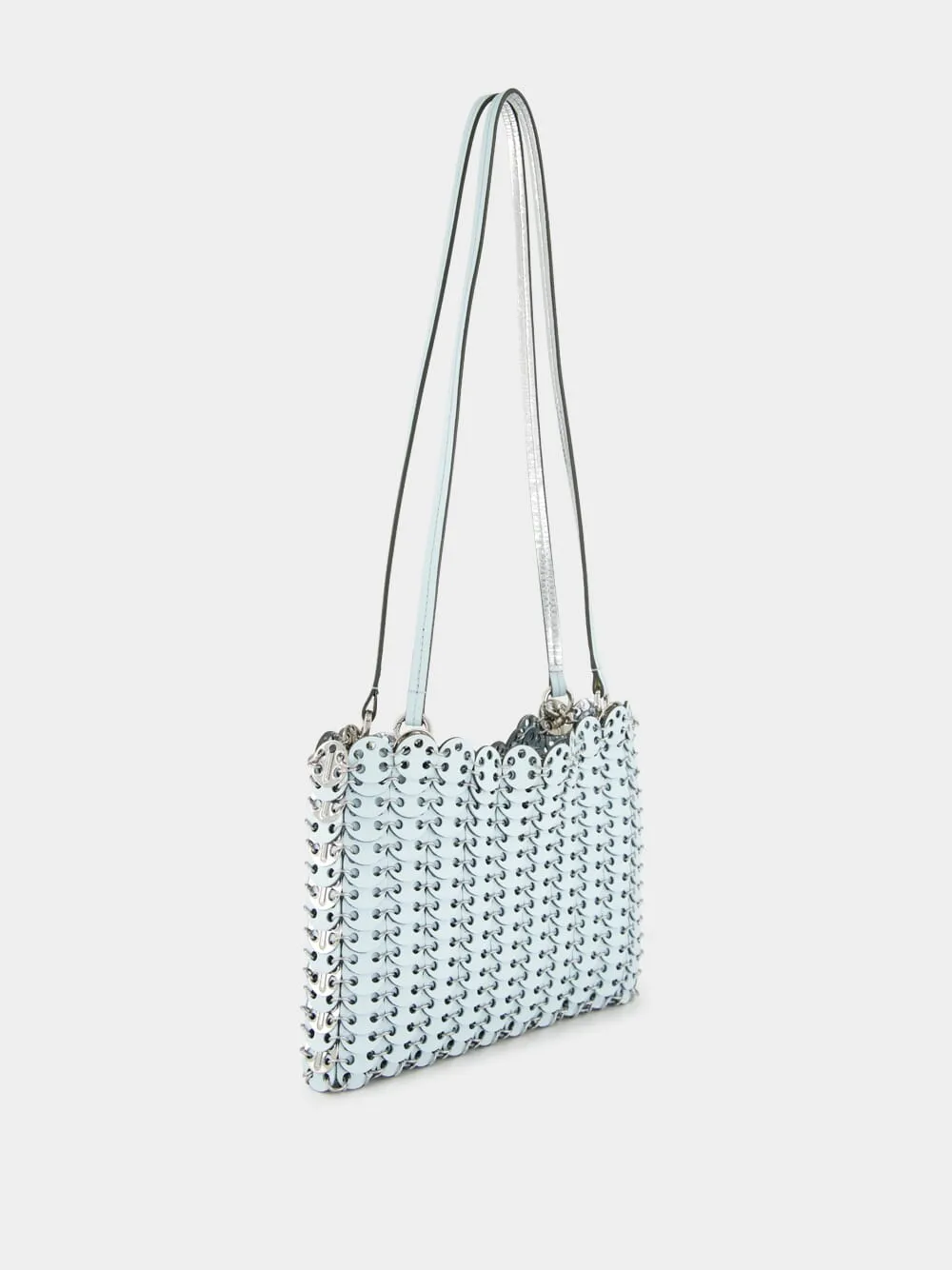 Blue and Silver 1969 Leather Flip Bag