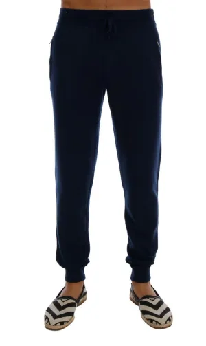 Blue Cashmere Gym Training Sport Pants
