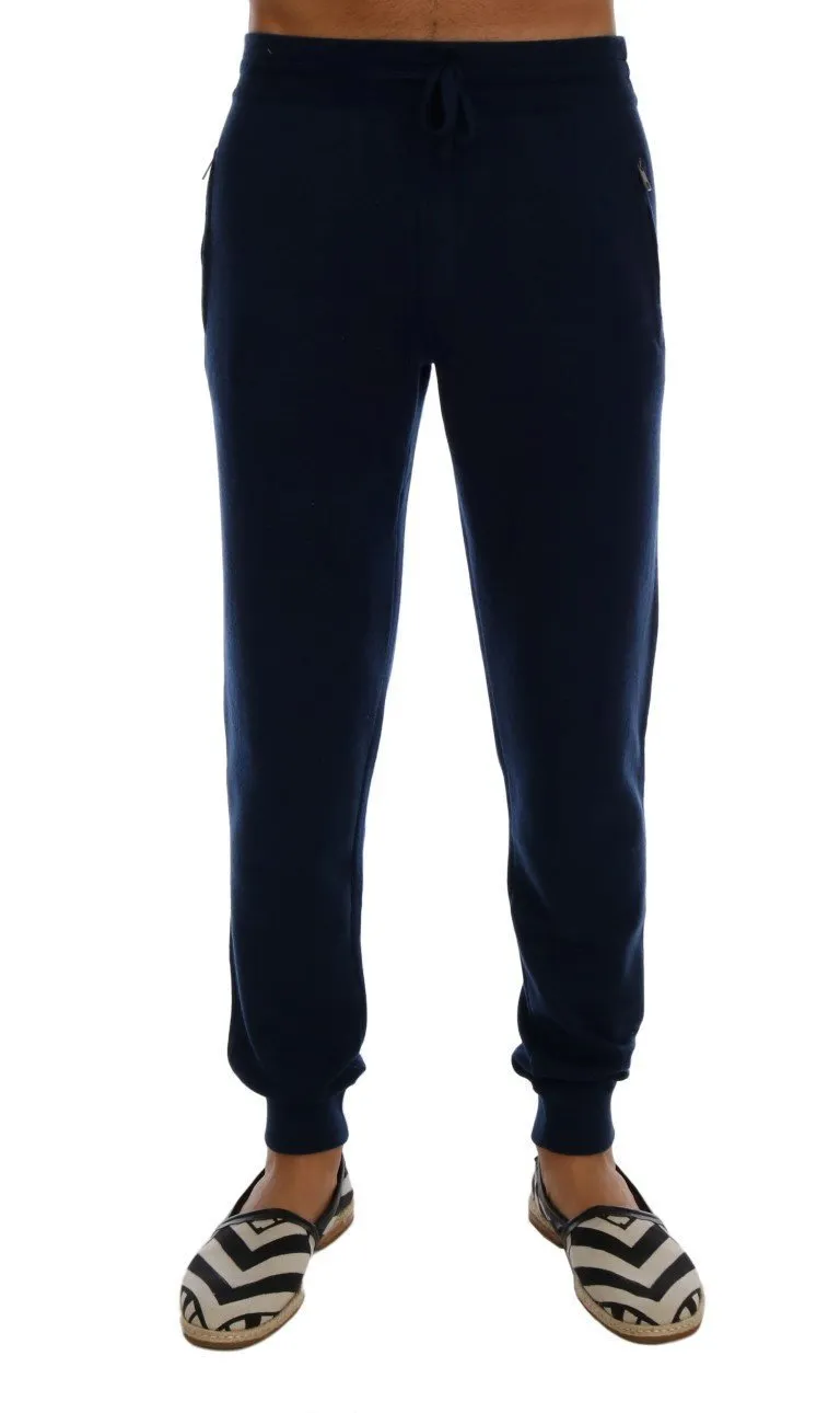 Blue Cashmere Gym Training Sport Pants